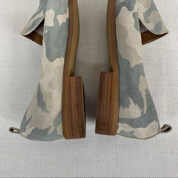 Susina size 8 Gray Suede Camo Camouflage Kellen Almond Toe Loafer - Picture 11 of 14